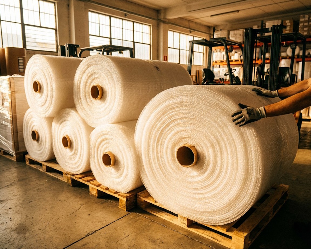 Преимущества рулонов воздушно-пузырьковой пленки с длиной намотки 100м