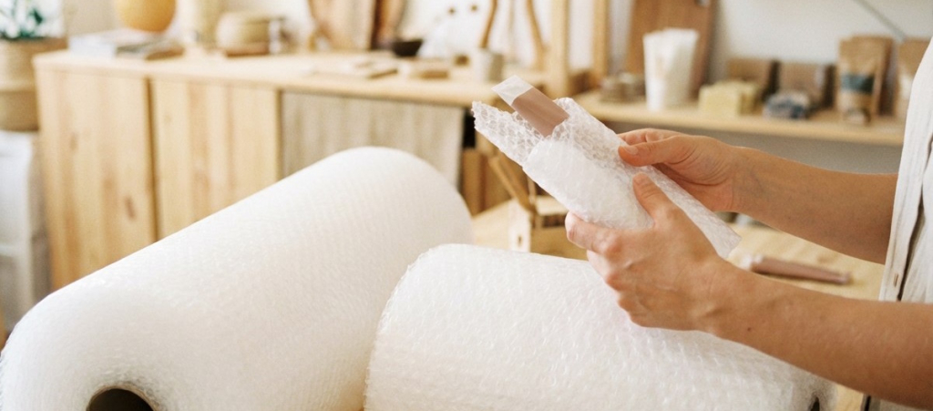 Какой стороной класть пупырчатую пленку, чтобы вещь не разбилась