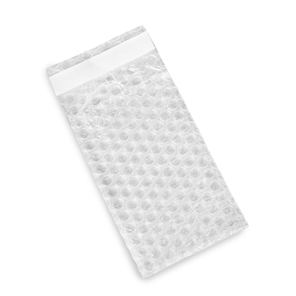 Пакет воздушно-пузырьковый 10х10 см, 3 слоя, плотность 60, с клеевым клапаном — фото